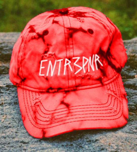 Entr3pnr Red  Bleached & Distressed 