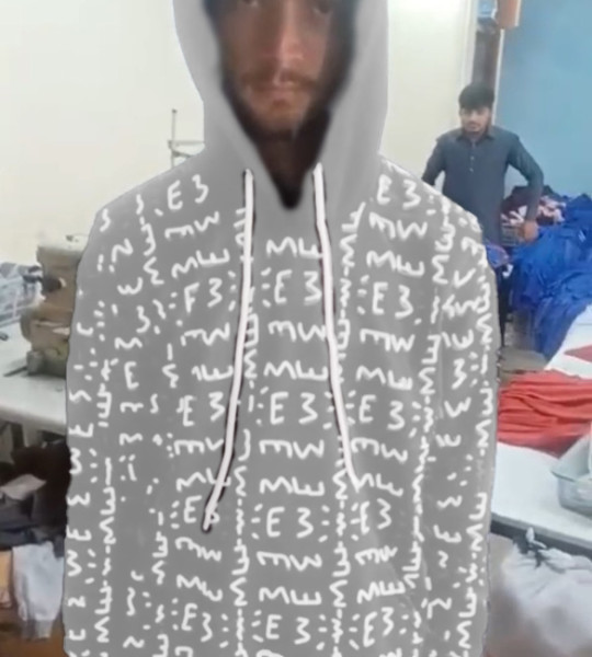 E3 Designer Silver Matrix Hoodie