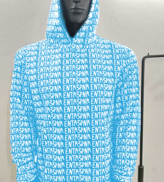 Sky Blue  ENTR3PNR Matrix Hoodie 