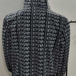 Black and white men's hoodie