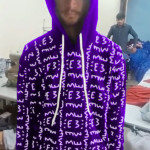 E3 Designer Violet Matrix Hoodie