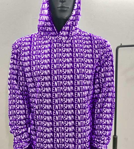 Violet ENTR3PNR Matrix Hoodie 
