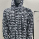Black and white men's hoodie
